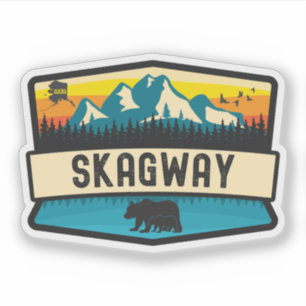 Pegatina Skagway, Alaska