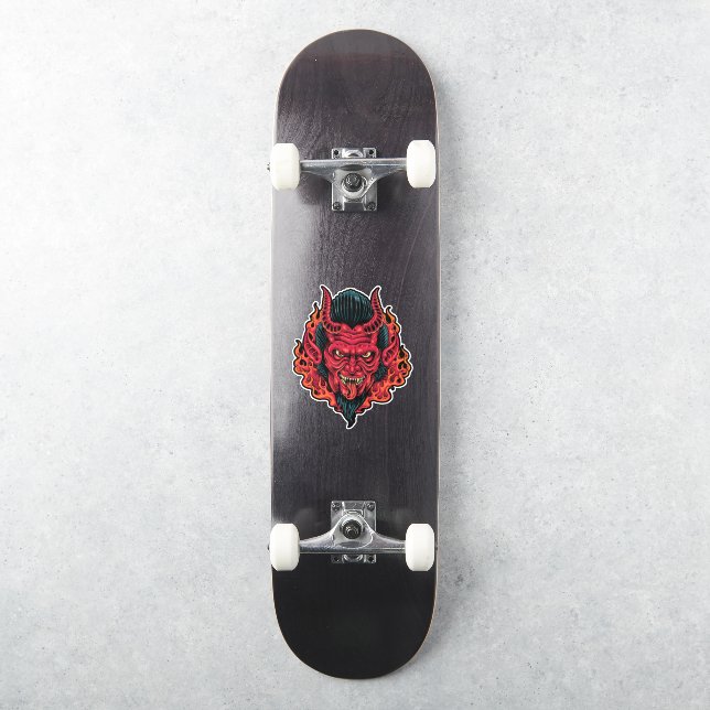 Pegatina Skatboard Red Devil (Monopatín)