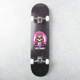 Pegatina Skateboard SKULL HIPPY