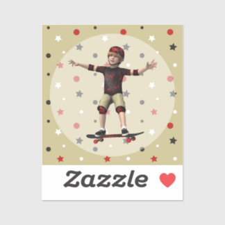 Pegatina Skateboarder