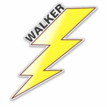 Skater's Name & Lightning Bolt Design - Skateboard