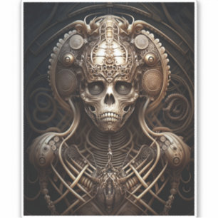 Pegatina Skeleton Monster Horror