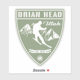 Pegatina Ski Brian Head Utah