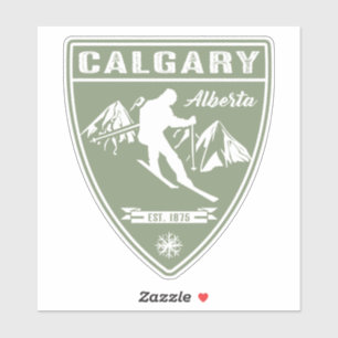 Pegatina Ski Calgary Alberta