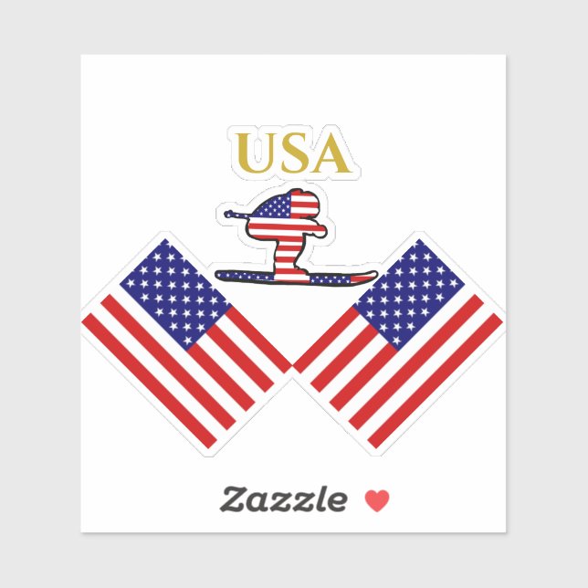 PEGATINA SKIER (Hoja)