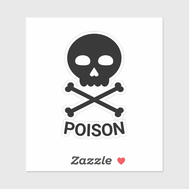 Pegatina Skull and Bones With Text (Hoja)