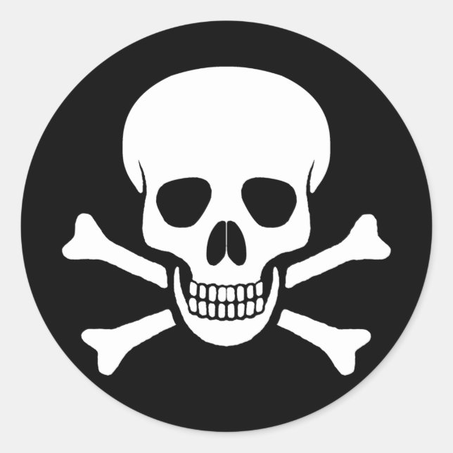 Pegatina Skull and Crossbone (Anverso)