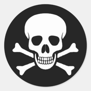 Pegatina Skull and Crossbone