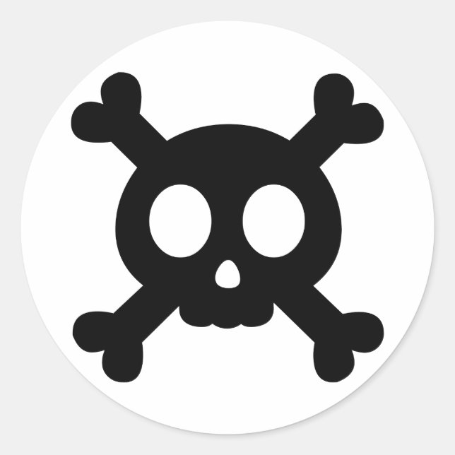 Pegatina Skull and Crossbone (Anverso)