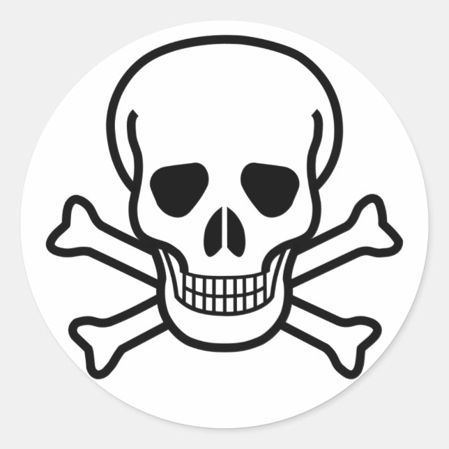 Pegatina Skull and Crossbone (Anverso)