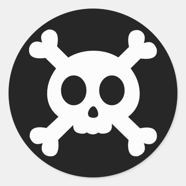 Pegatina Skull and Crossbone (Anverso)