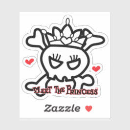 Pegatina Skull&Cross Bones con tiara