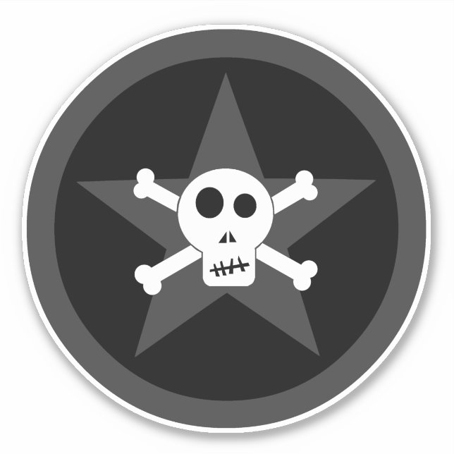 Pegatina Skull & Crossbone (Anverso)
