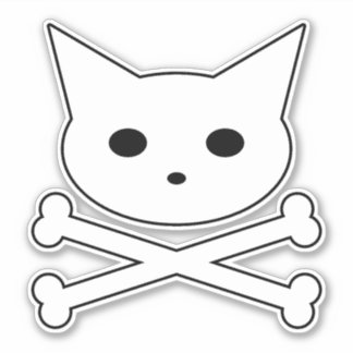 Pegatina {{{{{ Skull Kitty }}