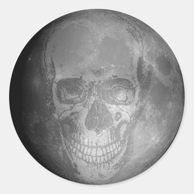 Pegatina Skull Moon (Anverso)