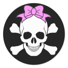 PEGATINA SKULL Y CROSSBONES