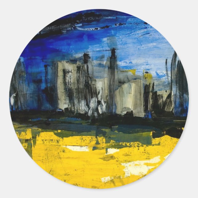 Pegatina Skyline (Anverso)