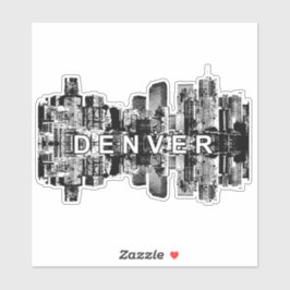 Pegatina Skyline de Denver, Colorado
