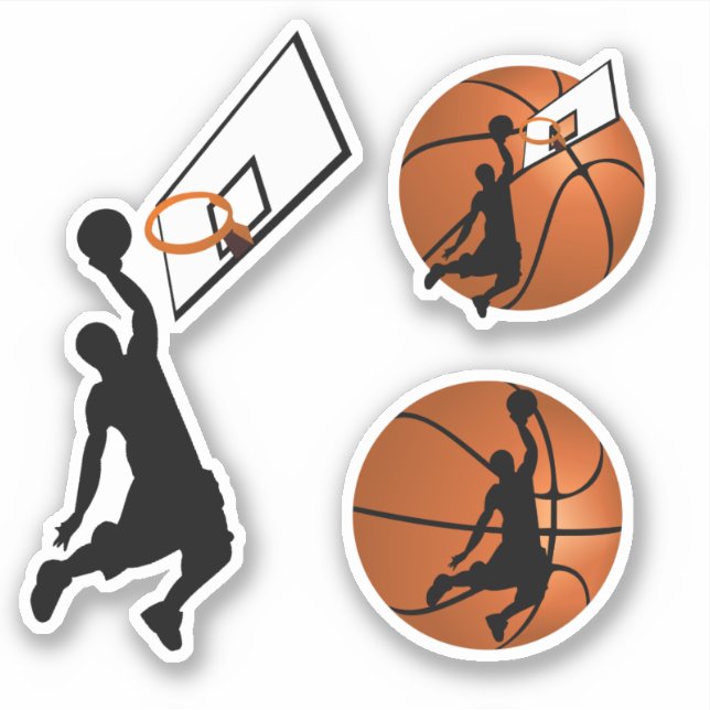 Pegatina ¡SLAM DUNK! Jugador de Baloncesto Deportes (Anverso)