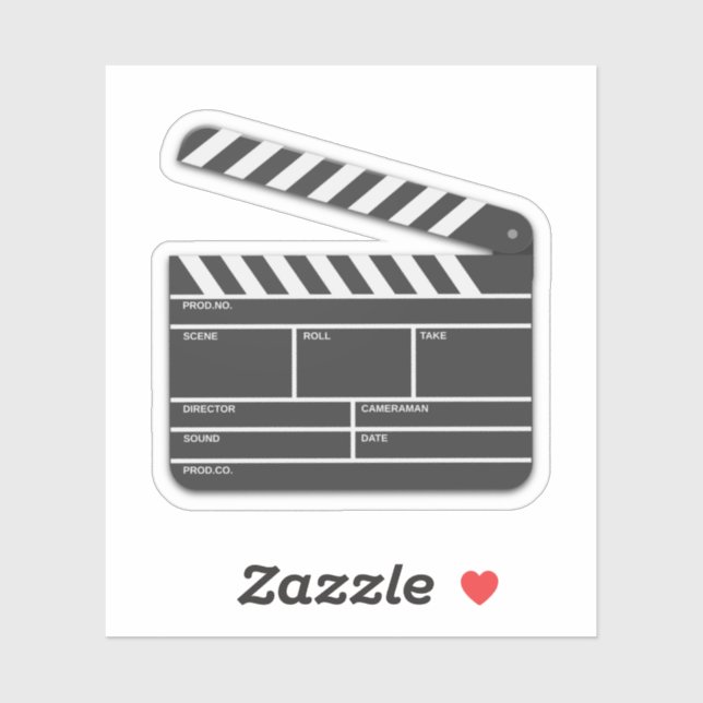 Pegatina Slate de película en blanco (Hoja)