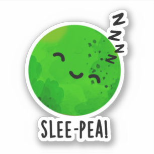 Pegatina Slee-pea Funny Sleeping Pea