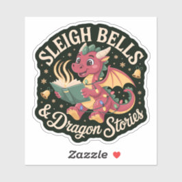 Pegatina Sleigh Bells & Dragon Stories Holiday Magic