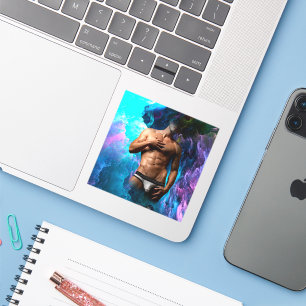 Pegatina SlipperyJoe hombre muscular macizo de ropa interio