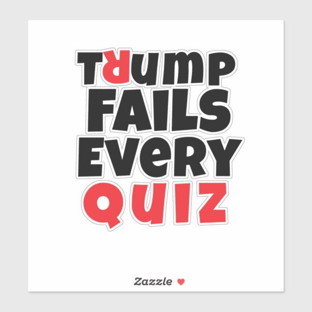 Pegatina Slogan de protesta estudiantil anti-trump negro ro (Hoja)