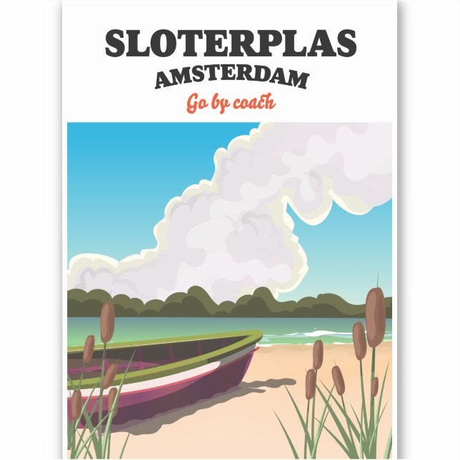 Pegatina Sloterplas Amsterdam (Anverso)