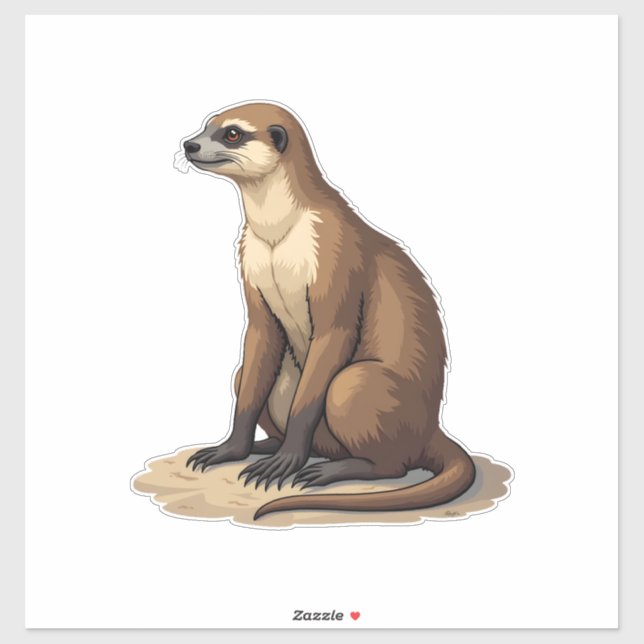 Pegatina Sloth Antique Engraving Retro Graphic (2) (Hoja)