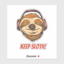 Sloth Keep Calm in chillin vintage Sloth Mode