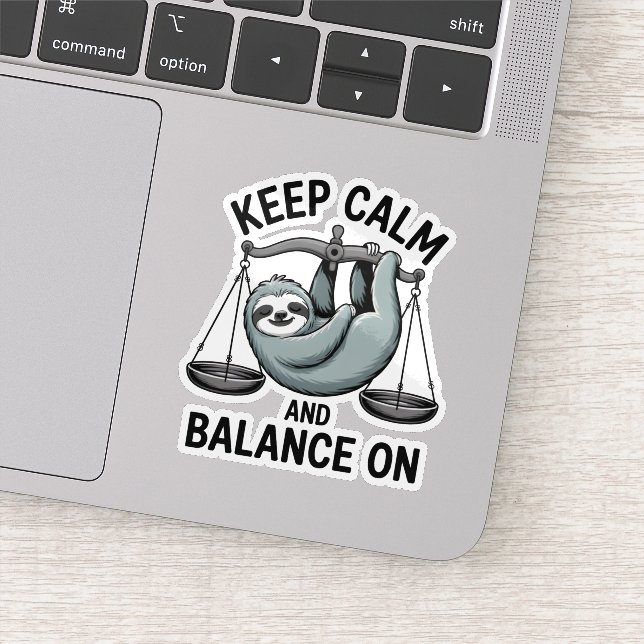 Pegatina Sloth Libra Zodiac Sticker (Detalle)