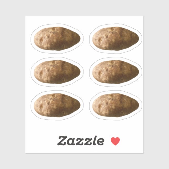 Pegatina Small Potatoes Potato Custom-Cut Stickers (Hoja)