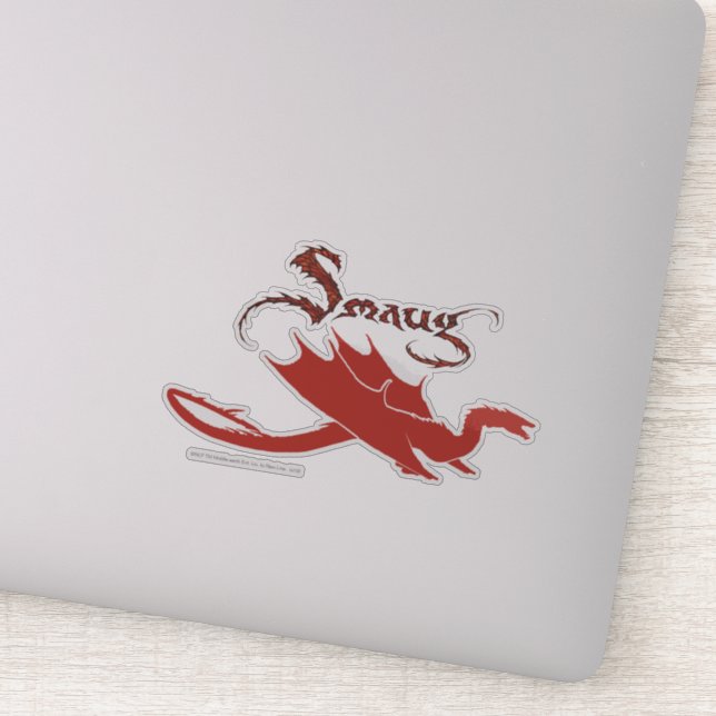 Pegatina SMAUG™ Silhouette & Name (Detalle)