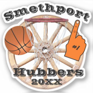 Pegatina Smethport Hubbers Wheel #1 Ventilador Baloncesto y