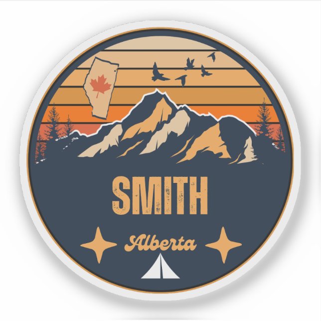 Pegatina Smith, Alberta (Anverso)