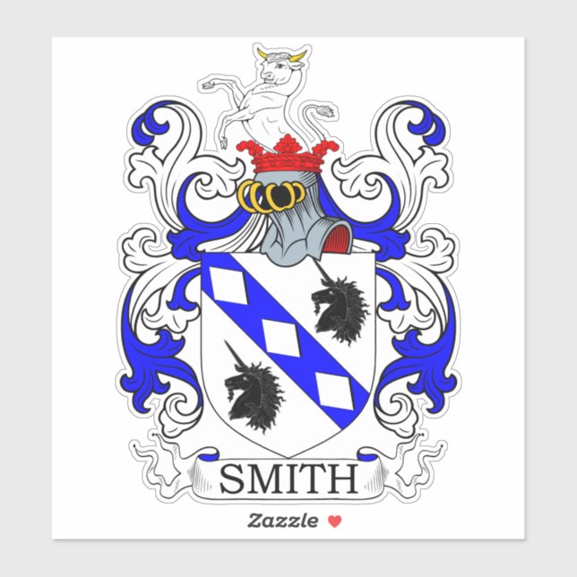 Pegatina Smith Family Crest (Hoja)