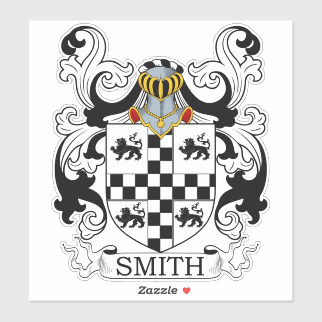 Pegatina Smith Family Crest (Hoja)