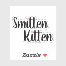 Pegatina Smitten Kitten Cute Valentine