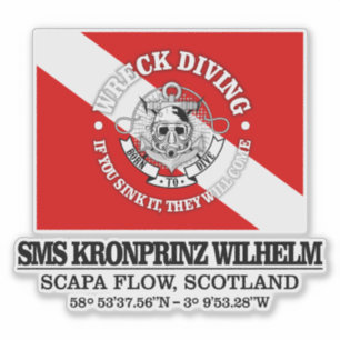 Pegatina SMS Kronprinz Wilhelm (los mejores restos)