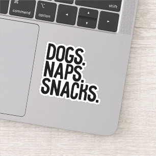 Pegatina Snacks Dogs Naps