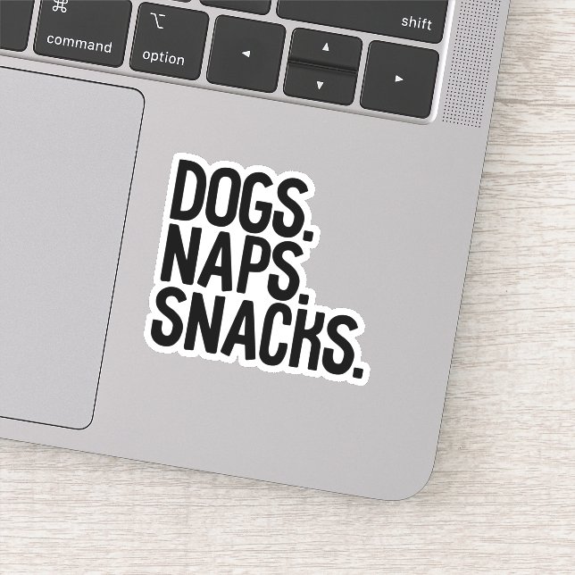 Pegatina Snacks Dogs Naps (Detalle)