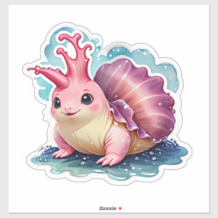 Pegatina Snail Whimsical