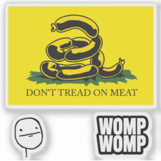 Pegatina Snekright gadsden flag parody memes x6