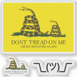 Pegatina Snekright gadsden flag parody memes x6