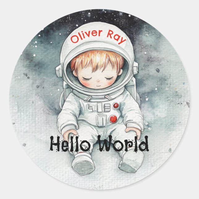 Pegatina Snooze cósmico (Anverso)