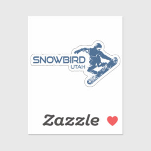 Pegatina Snowbird Utah Snowboarder