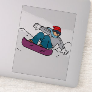 Pegatina Snowboarder de Guay regalo de snowboard Amor i