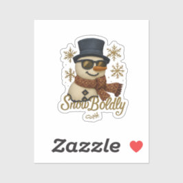 Pegatina SnowBuddy Glitter Snowman
