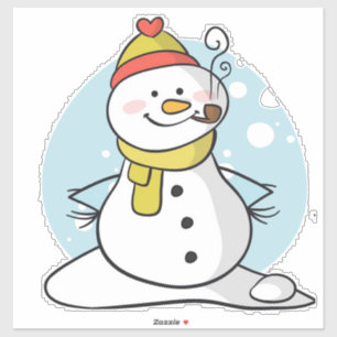 Pegatina Snowman
